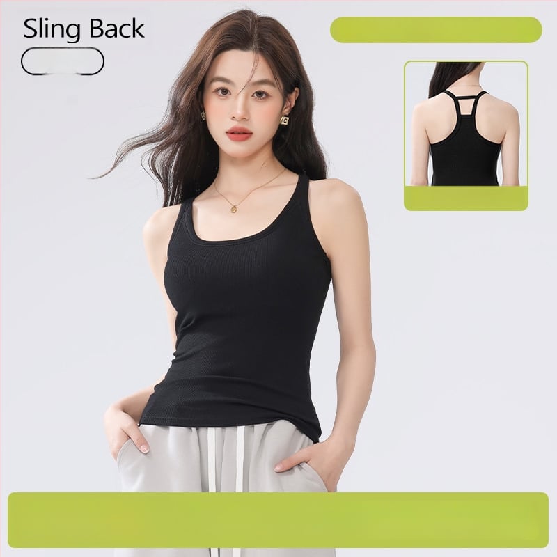 If elegant sievietes top ar dubultām lencēm, slaids siluets, īss garums, vienkrāsains viskozes audums, 90–95% viskoze