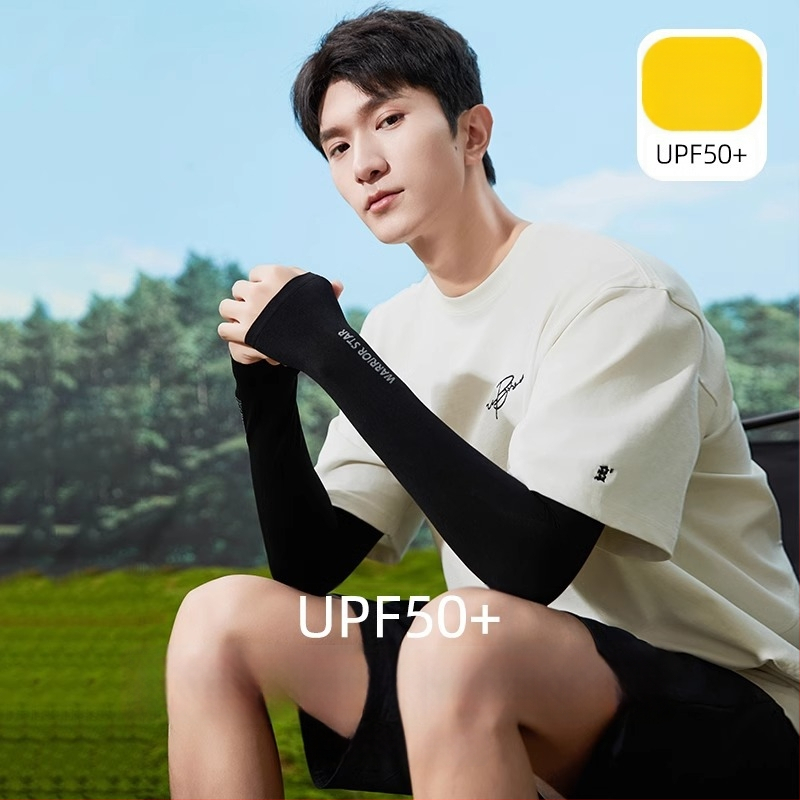 Unisex μανίκι βραχίονα για ποδηλασία με προστασία UV και ψύξη Ice Silk, νάιλον ύφασμα (81–95% περιεκτικότητα σε νάιλον)