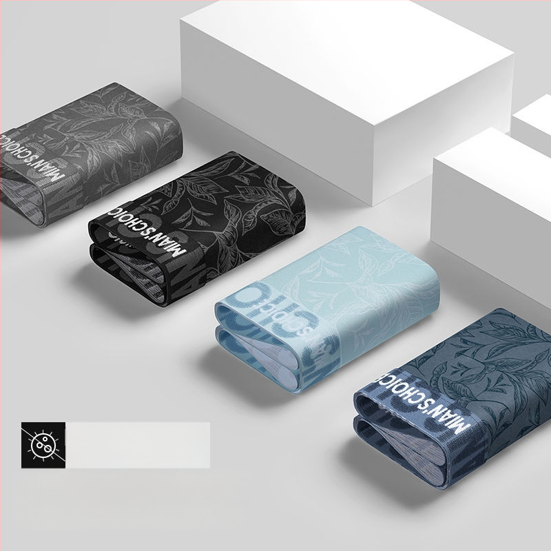 Vyriskos kvėpuojančios nailono boxeriai, vidutinio liemens, kirkšnies įdėklas 91–95% nailono