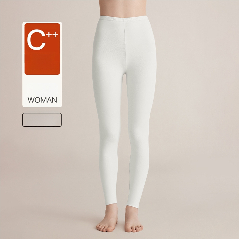 Moterų medvilnės pamatas komplektas: topas su pusiau aukštu kaklu ir ilgomis rankovėmis bei ilgos kelnės, 90–95% medvilnė, 181–200 g/m², šilta, anti-statistinė, anti-piling, vieno sluoksnio