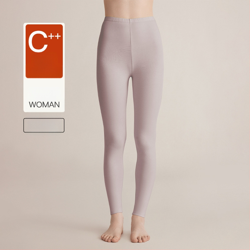 Moterų medvilnės pamatas komplektas: topas su pusiau aukštu kaklu ir ilgomis rankovėmis bei ilgos kelnės, 90–95% medvilnė, 181–200 g/m², šilta, anti-statistinė, anti-piling, vieno sluoksnio