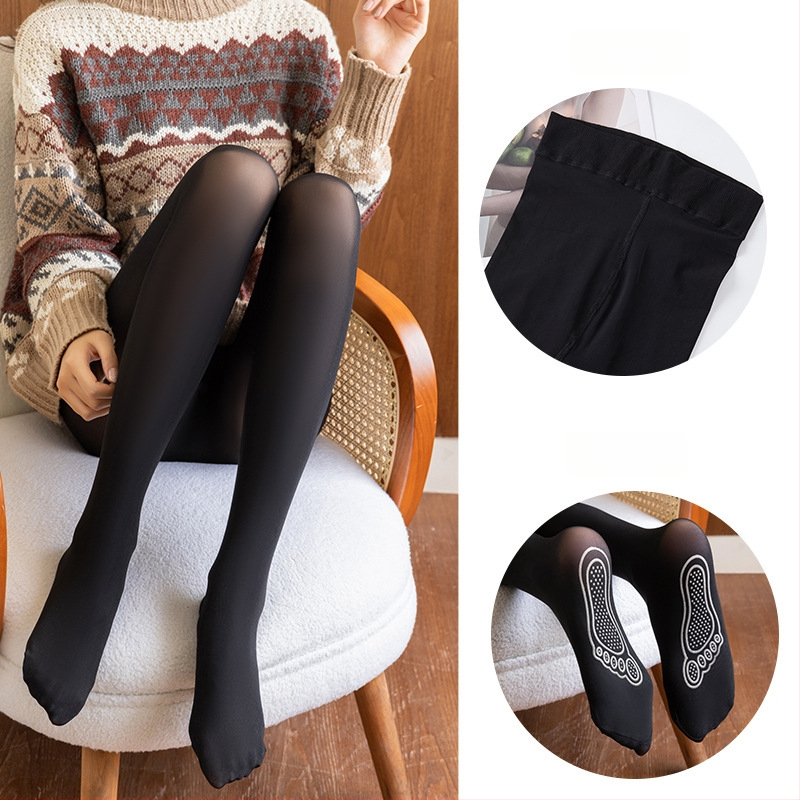 Colanți modelatori din nylon, cu efect de picioare goale, invizibili, anti-agățare, compresie