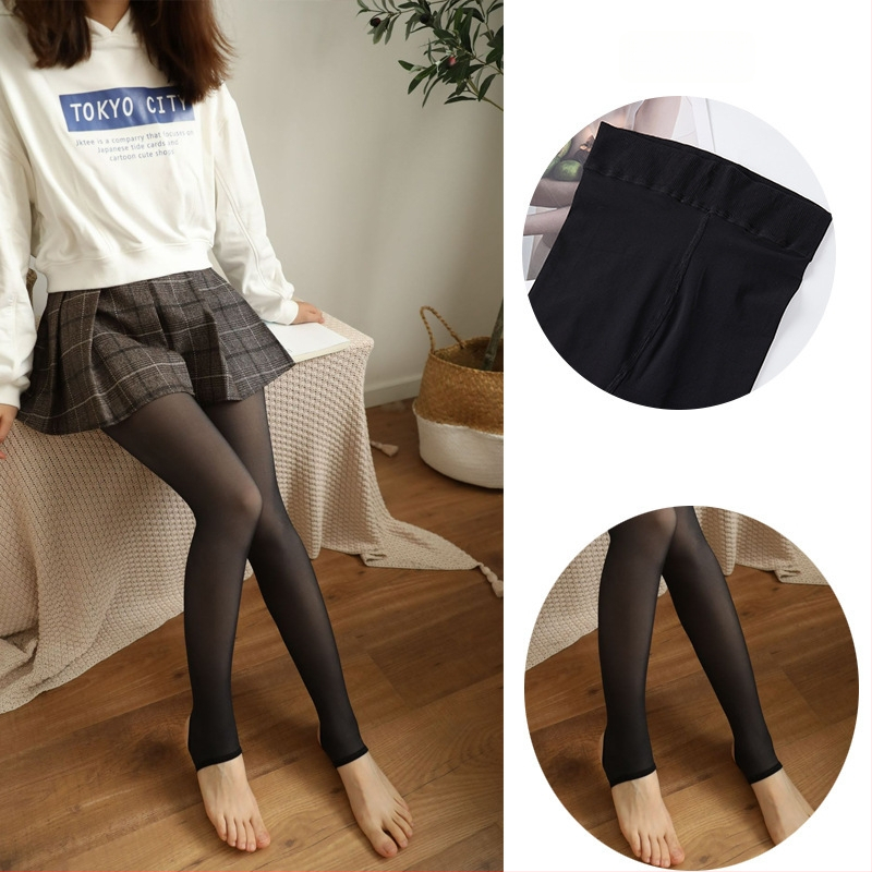 Colanți modelatori din nylon, cu efect de picioare goale, invizibili, anti-agățare, compresie