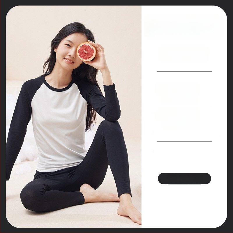 Dvipusis šilumos komplektas paauglių mergaitėms: viršus su apvaliu kaklu ir ilgomis rankovėmis + kelnės, viduje pūkuota flisa, fliso audinys, storis 181–200 g/m²