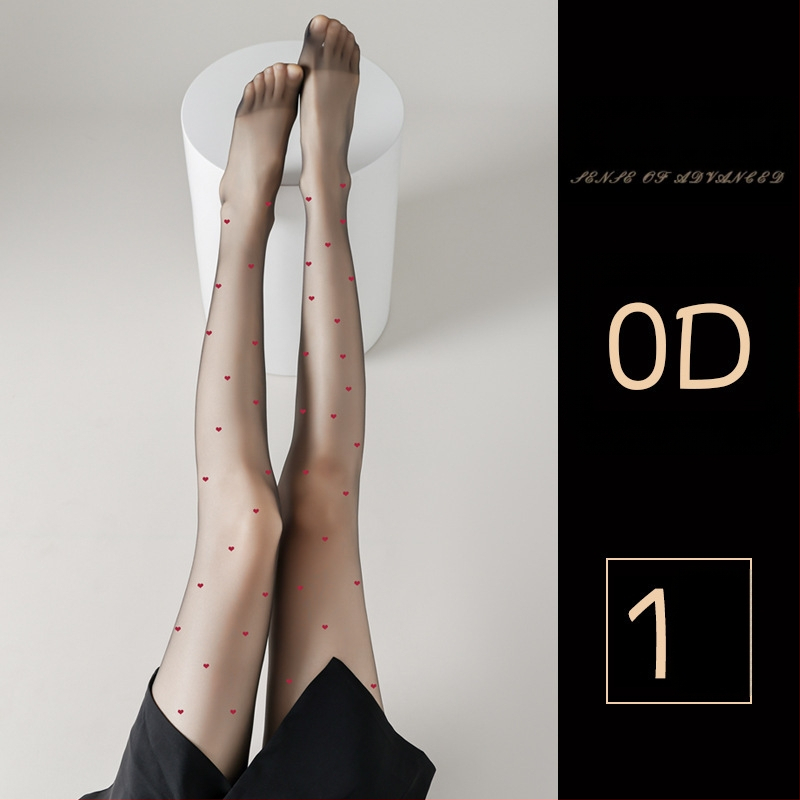 Șosete pentru femei cu model cu buline și fundă, ultra-subțiri, denier 0D, poliester 50-70%, anti-snag și absorbția transpirației