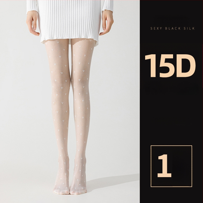 Șosete pentru femei cu model cu buline și fundă, ultra-subțiri, denier 0D, poliester 50-70%, anti-snag și absorbția transpirației