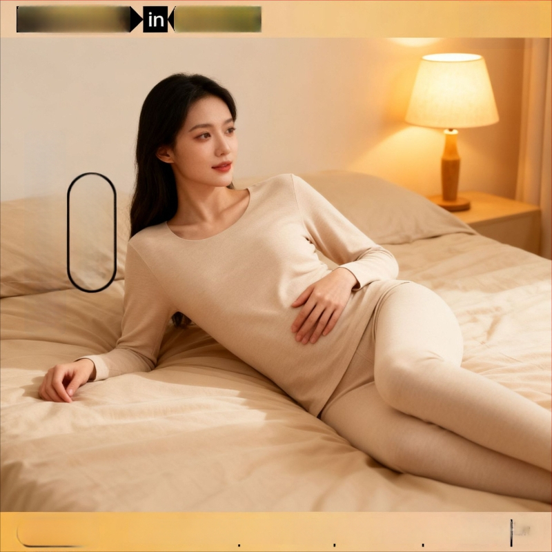 Unisex kasmyro terminis apatinis komplektas – fliso pamušalas, antibakterinis ir šildojošas; dviejų sluoksnių be siūlių viršūnė su apvaliu kaklu ir ilgomis rankovėmis, kelnės