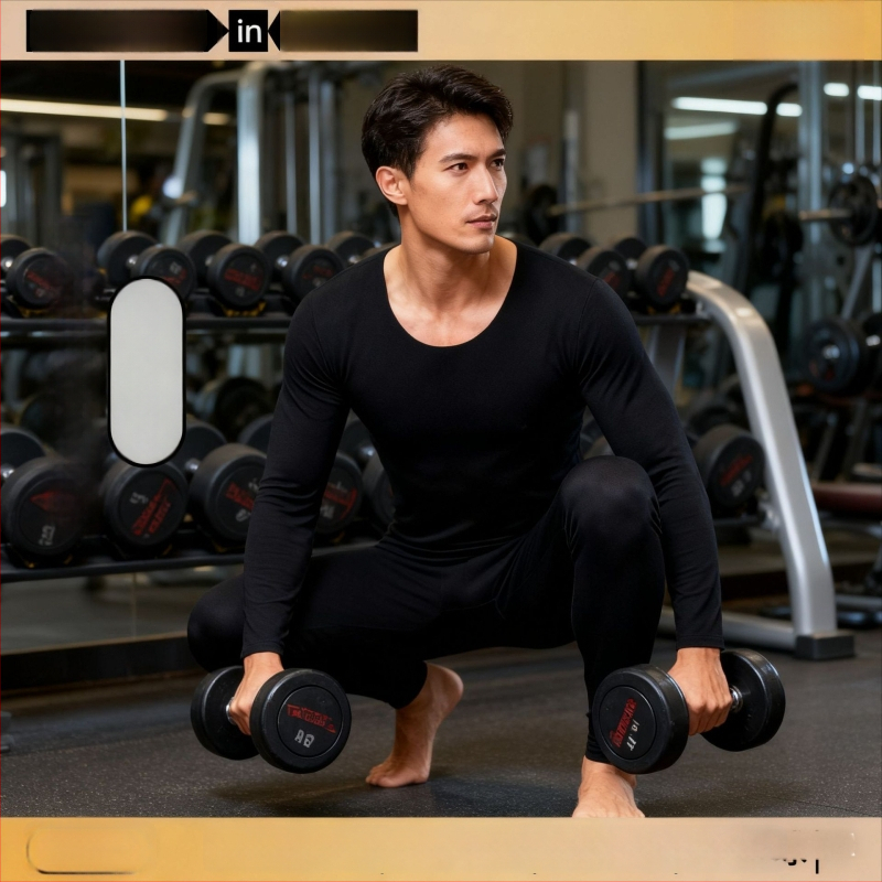 Unisex kasmyro terminis apatinis komplektas – fliso pamušalas, antibakterinis ir šildojošas; dviejų sluoksnių be siūlių viršūnė su apvaliu kaklu ir ilgomis rankovėmis, kelnės