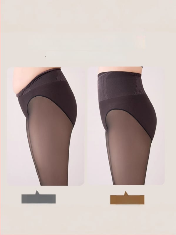 Zeķubikses ar flīsu ododu, neilona 70-80%, Spandex <30%, vienkrāsainas, siltas