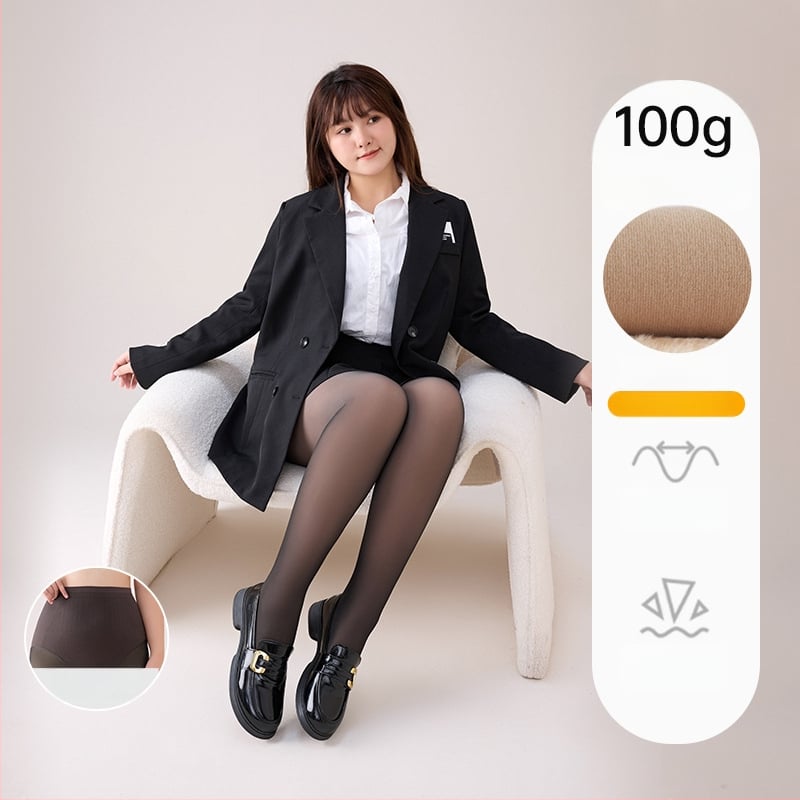 Zeķubikses ar flīsu ododu, neilona 70-80%, Spandex <30%, vienkrāsainas, siltas