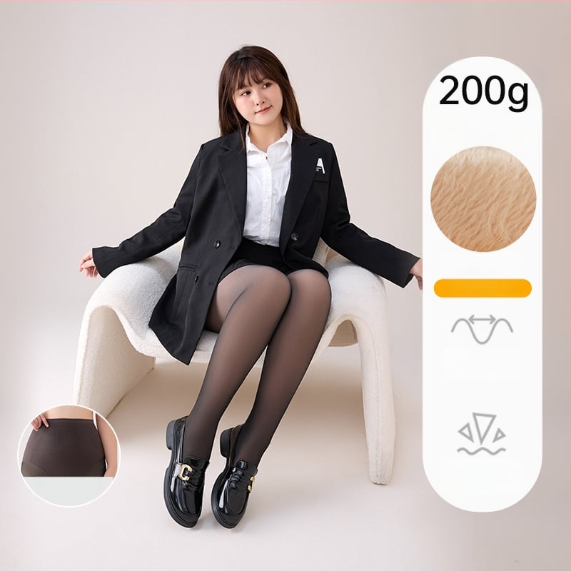 Zeķubikses ar flīsu ododu, neilona 70-80%, Spandex <30%, vienkrāsainas, siltas