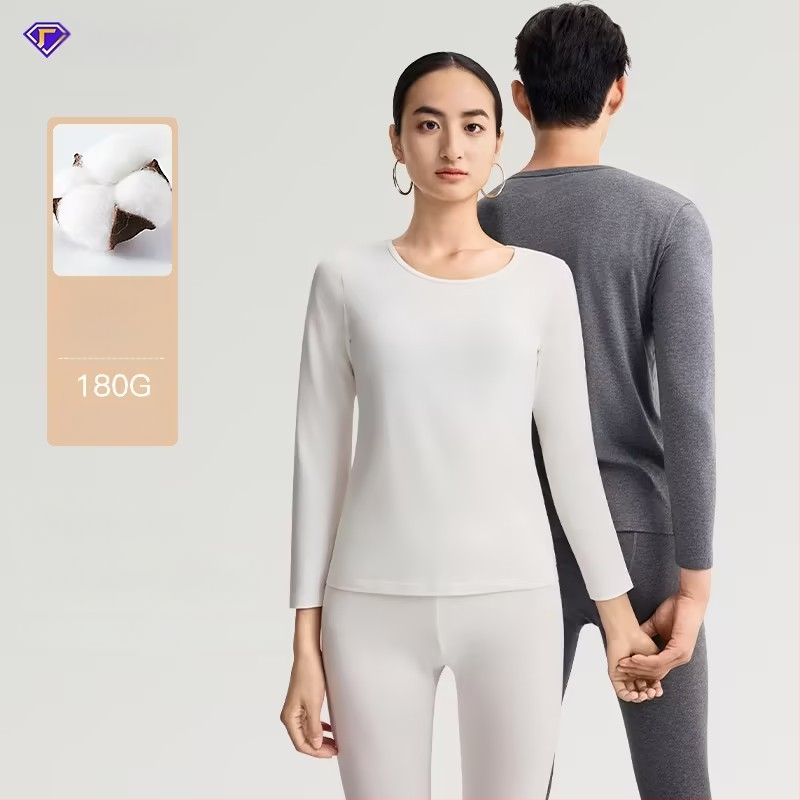 Combed Cotton terminis bazinis komplektas – antibakterinis, išlaiko šilumą, anti-pilling, apvalus kaklo iškirpimas, be siūlių, 3/4 ilgio kelnes