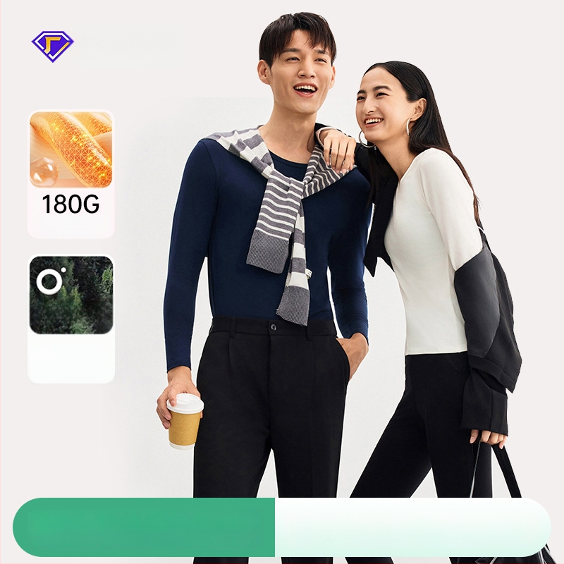 Combed Cotton terminis bazinis komplektas – antibakterinis, išlaiko šilumą, anti-pilling, apvalus kaklo iškirpimas, be siūlių, 3/4 ilgio kelnes