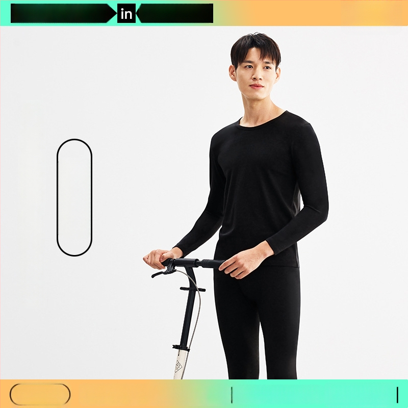 Combed Cotton terminis bazinis komplektas – antibakterinis, išlaiko šilumą, anti-pilling, apvalus kaklo iškirpimas, be siūlių, 3/4 ilgio kelnes