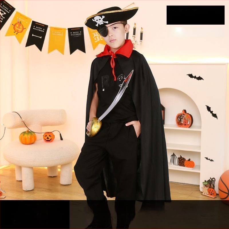 Σετ Πειρατής για το Halloween: Μάσκα ματιών, Πιστόλι, Καπέλο Πειρατή — Πολυεστέρας, Ραφή, Αξεσουάρ μακιγιάζ κοστουμιού