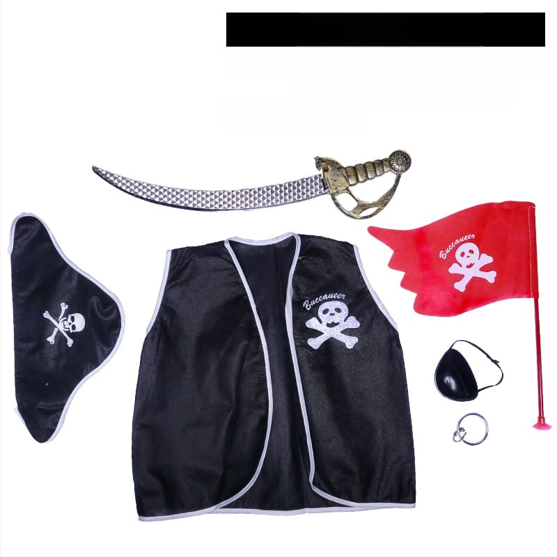 Σετ Πειρατής για το Halloween: Μάσκα ματιών, Πιστόλι, Καπέλο Πειρατή — Πολυεστέρας, Ραφή, Αξεσουάρ μακιγιάζ κοστουμιού