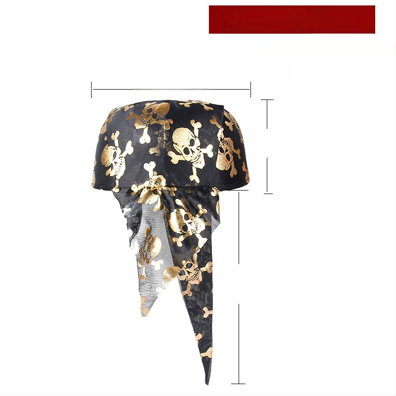 Σετ Πειρατής για το Halloween: Μάσκα ματιών, Πιστόλι, Καπέλο Πειρατή — Πολυεστέρας, Ραφή, Αξεσουάρ μακιγιάζ κοστουμιού