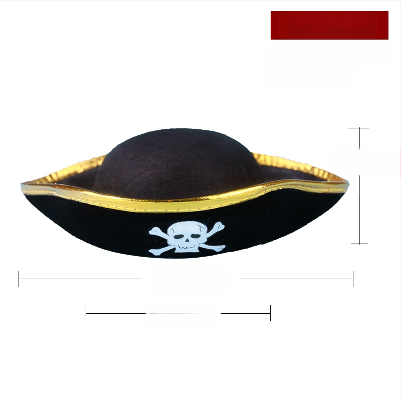 Σετ Πειρατής για το Halloween: Μάσκα ματιών, Πιστόλι, Καπέλο Πειρατή — Πολυεστέρας, Ραφή, Αξεσουάρ μακιγιάζ κοστουμιού