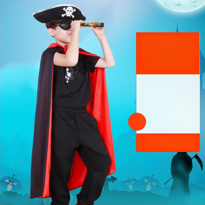 Σετ Πειρατής για το Halloween: Μάσκα ματιών, Πιστόλι, Καπέλο Πειρατή — Πολυεστέρας, Ραφή, Αξεσουάρ μακιγιάζ κοστουμιού