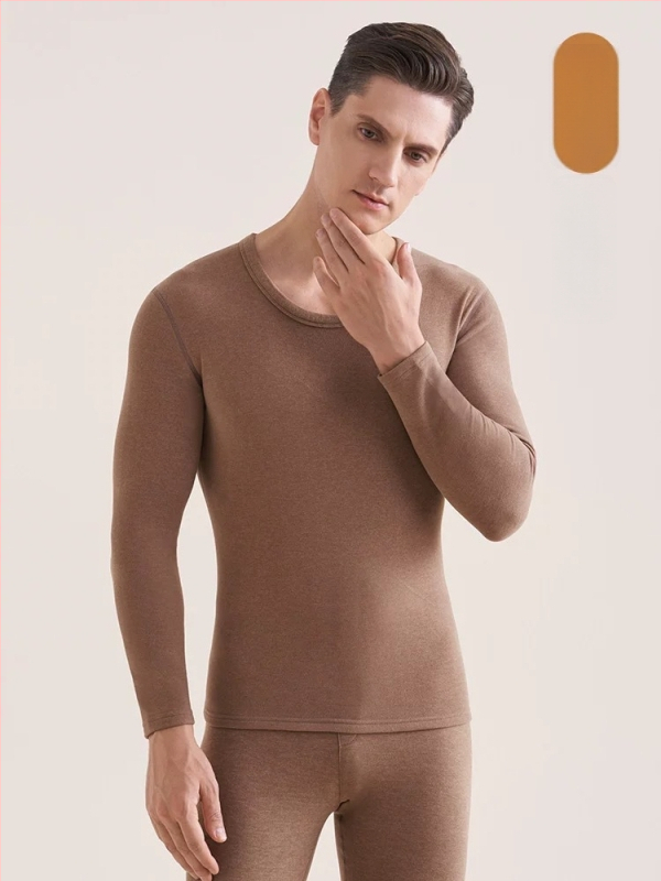 Vyrų terminis komplektas su velveto viduje, katijoninis poliesteris, storis 251-300 g/m², elastinis, ruduo-zima