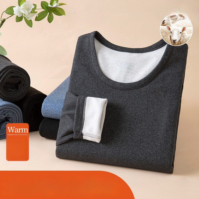 Vyrų terminis komplektas su velveto viduje, katijoninis poliesteris, storis 251-300 g/m², elastinis, ruduo-zima