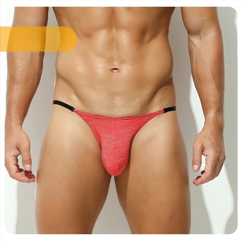 Meeste nailonist aluspüksid madala vöökoht, hingavad, triibuline või ruuduline muster