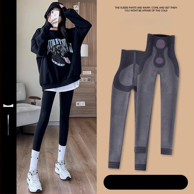 Haizivju printa legingi, Chenille audums ar spandeksu, brīvs piegriezums, rudens 2024