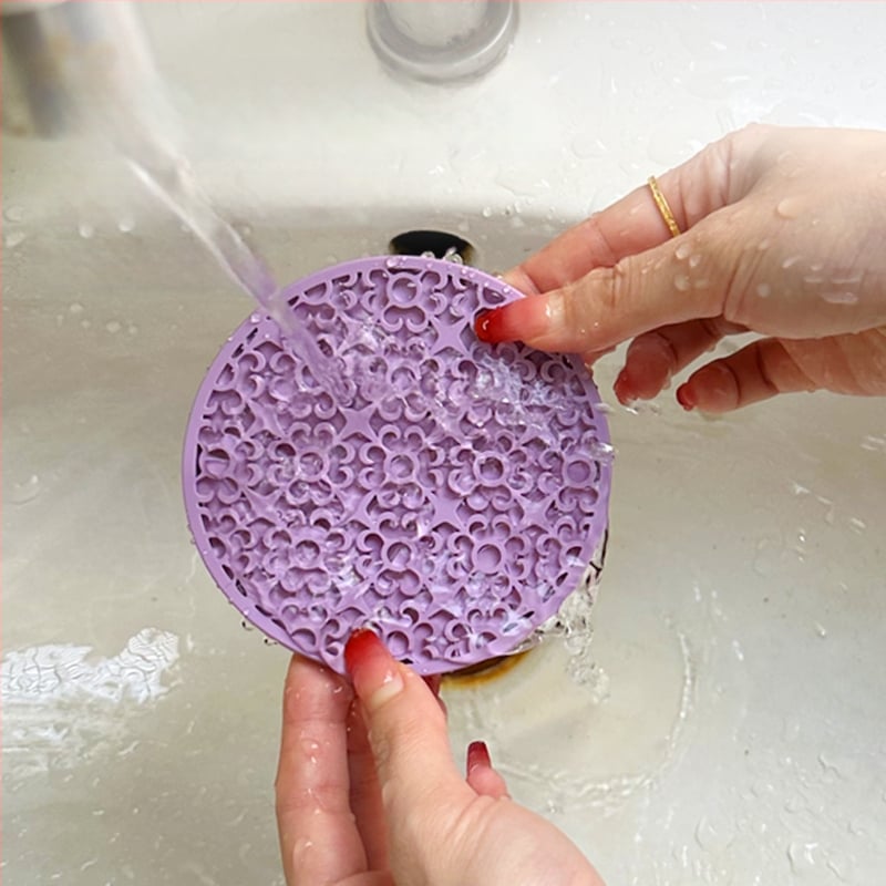 Set de suporturi pentru ceai din silicon — formă circulară, model floral, izolare termică, lansat vara 2022