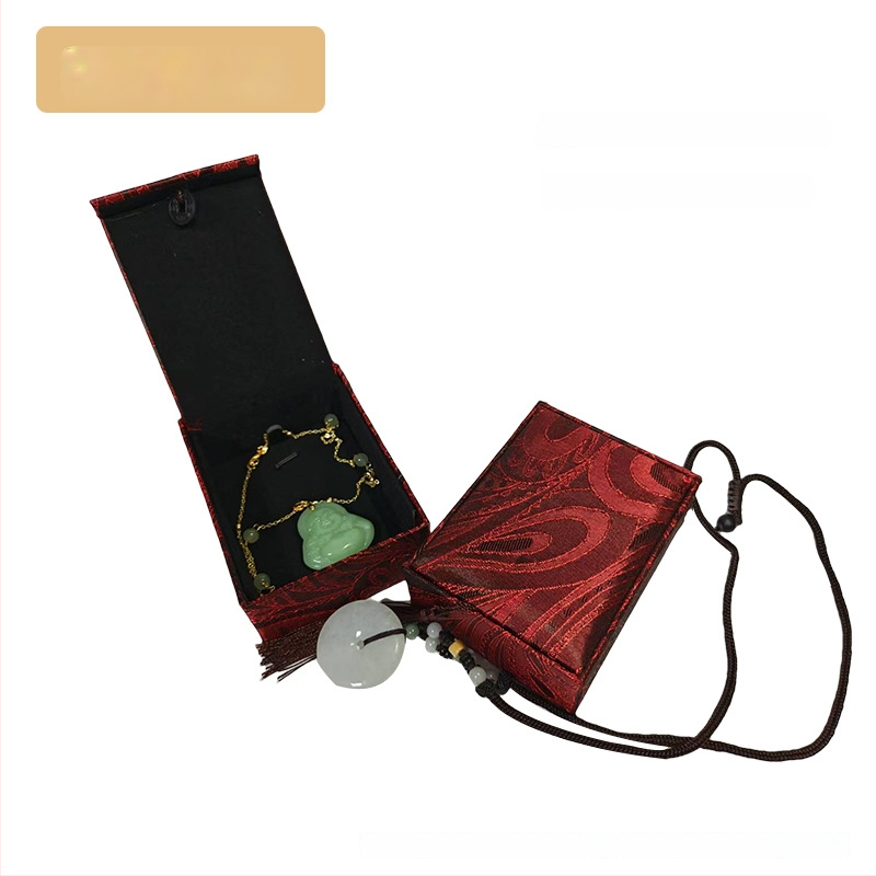 Pendentes kaste - auduma materiāls, juvelierizstrādājumu iepakojuma kastīte, piemērota kaklarotai/pendantam, zīmols Fuxing