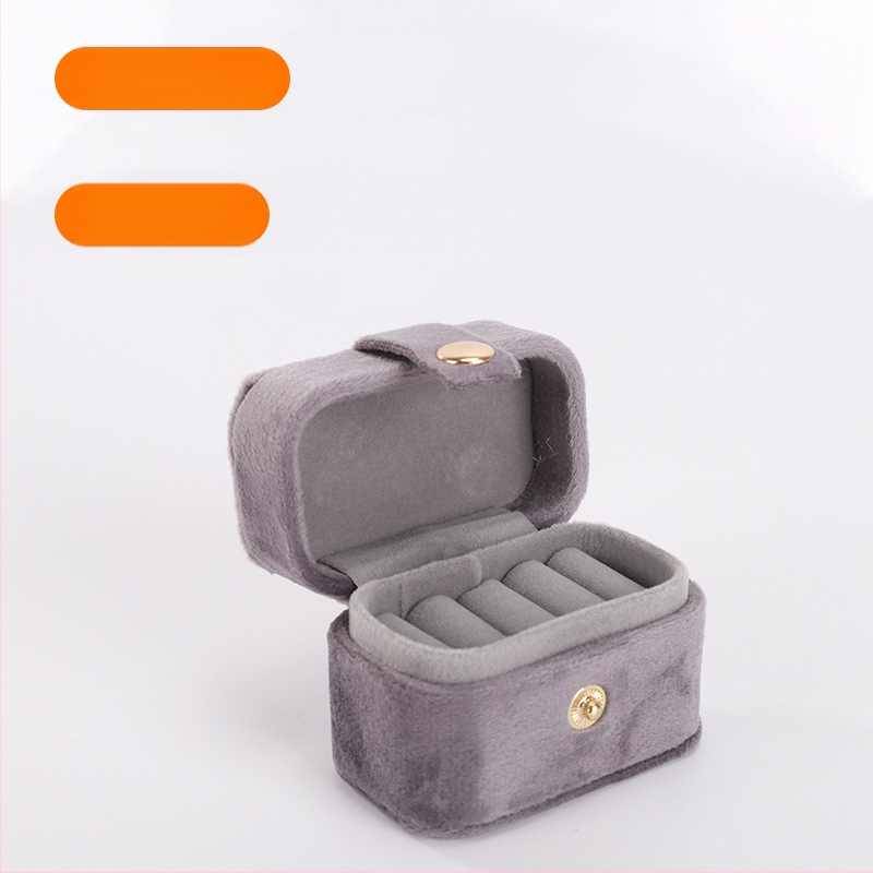 Maza rotaslietu uzglabāšanas kārba gredzeni un auskariem – kvadrātforma, rīsu velūrs, iepakojums pārdošanai, izcelsme Dongguan, Ķīna