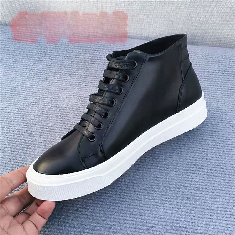 Мъжки лофери с микрофибърна кожа, квилтирана дебела подметка, вътрешност от изкуствен пух, шнуровка, зимни обувки