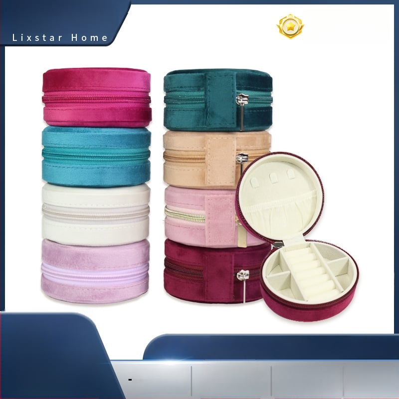 Cutie pentru bijuterii • Stil european • Cutie de bijuterii portabilă pentru călătorii • Model: Lx–je–r1 • Material: Altul • Duritate: Dura • Stil: Lux accesibil