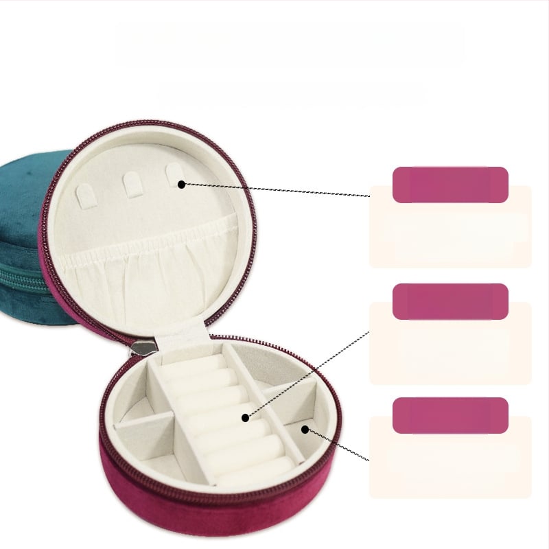 Cutie pentru bijuterii • Stil european • Cutie de bijuterii portabilă pentru călătorii • Model: Lx–je–r1 • Material: Altul • Duritate: Dura • Stil: Lux accesibil