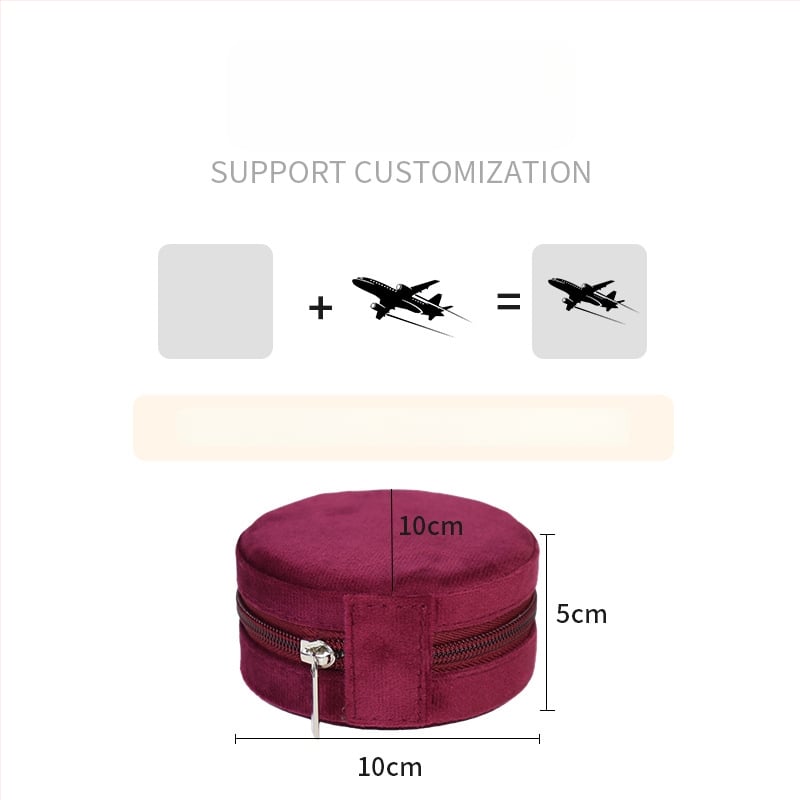 Cutie pentru bijuterii • Stil european • Cutie de bijuterii portabilă pentru călătorii • Model: Lx–je–r1 • Material: Altul • Duritate: Dura • Stil: Lux accesibil