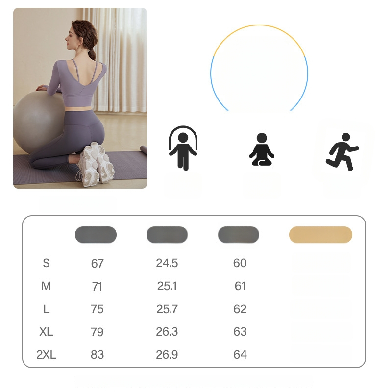 Naiste jooga komplekt – pikkade varrukatega, sobib fitnessi ja pilatese treeninguteks; kangas: Corduroy; koostis: lina