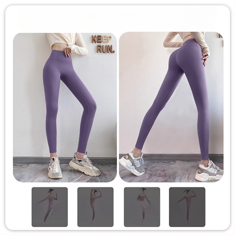 Naiste tihedad fitnesspüksid – Ühtne muster, Polüesteri segu (82,5% polüester), Vooder polüester; Sobib jooksmisele, treeningutele ja rattasõidule