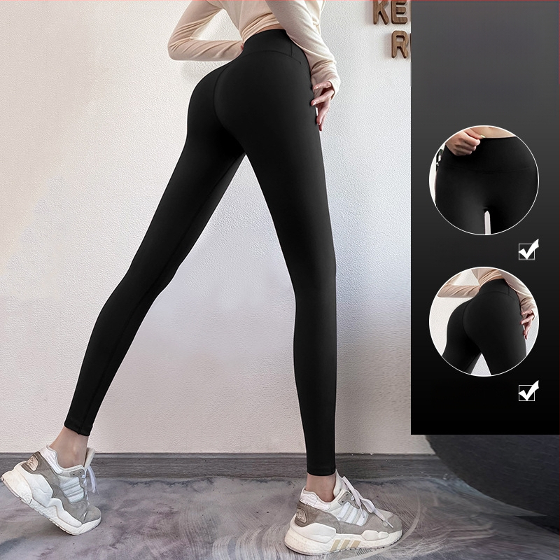 Naiste tihedad fitnesspüksid – Ühtne muster, Polüesteri segu (82,5% polüester), Vooder polüester; Sobib jooksmisele, treeningutele ja rattasõidule