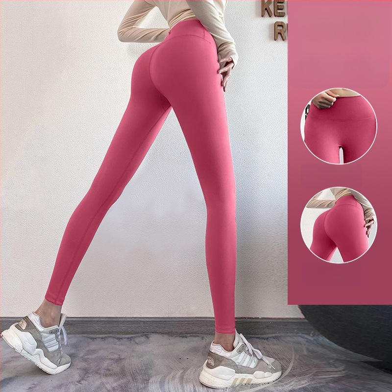 Naiste tihedad fitnesspüksid – Ühtne muster, Polüesteri segu (82,5% polüester), Vooder polüester; Sobib jooksmisele, treeningutele ja rattasõidule