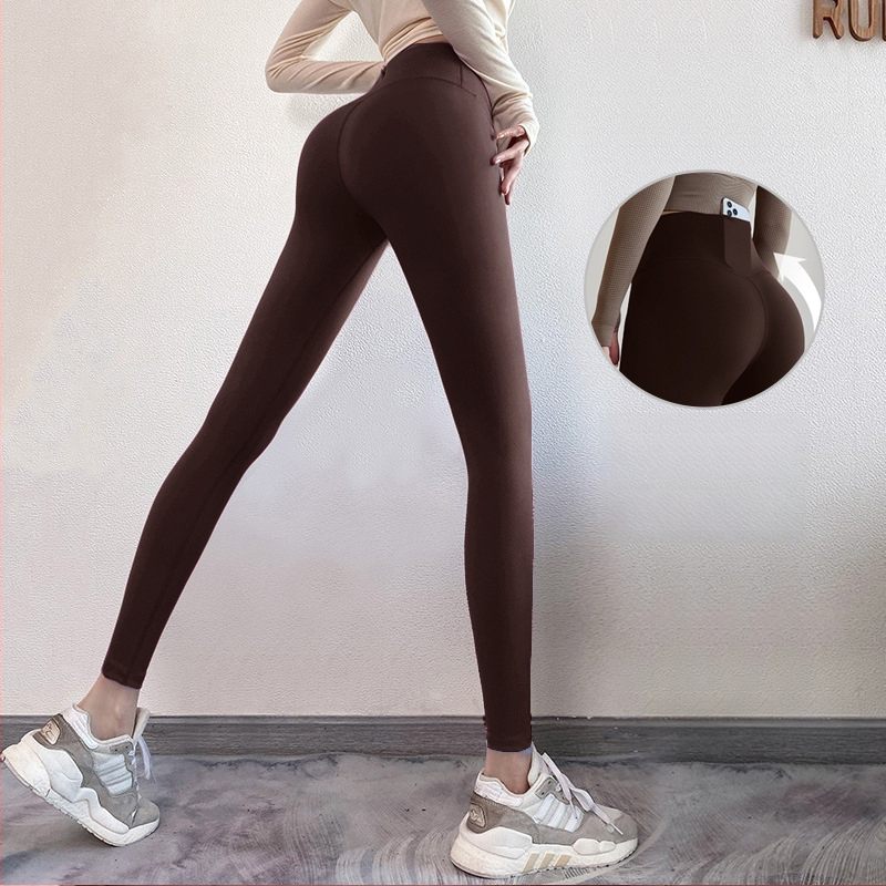 Naiste tihedad fitnesspüksid – Ühtne muster, Polüesteri segu (82,5% polüester), Vooder polüester; Sobib jooksmisele, treeningutele ja rattasõidule