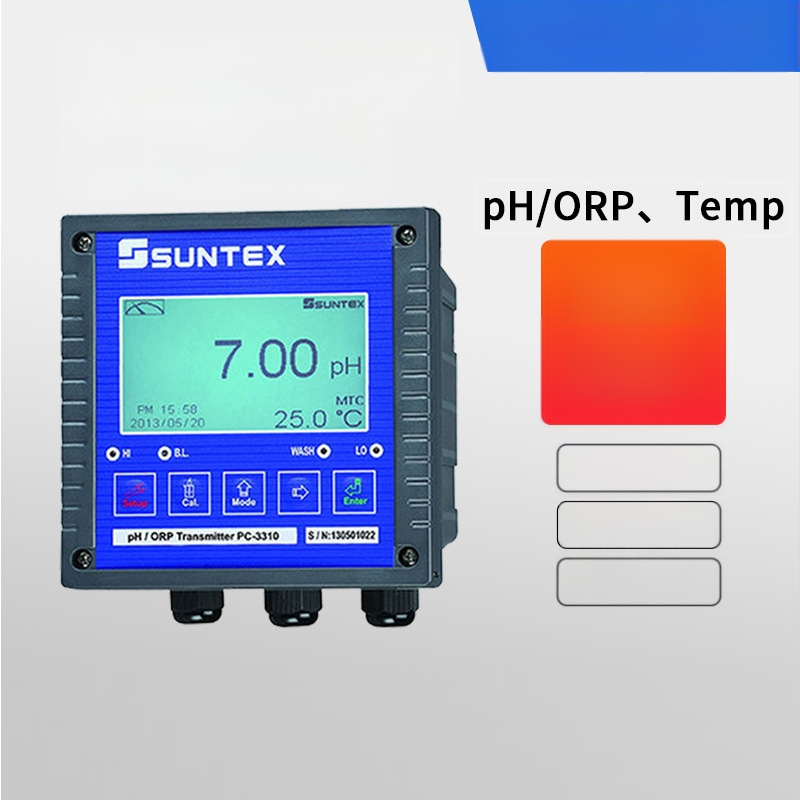 Shangtai suntexPH онлайн pH/ORP измервател с pH електрод и предавател за проводимост