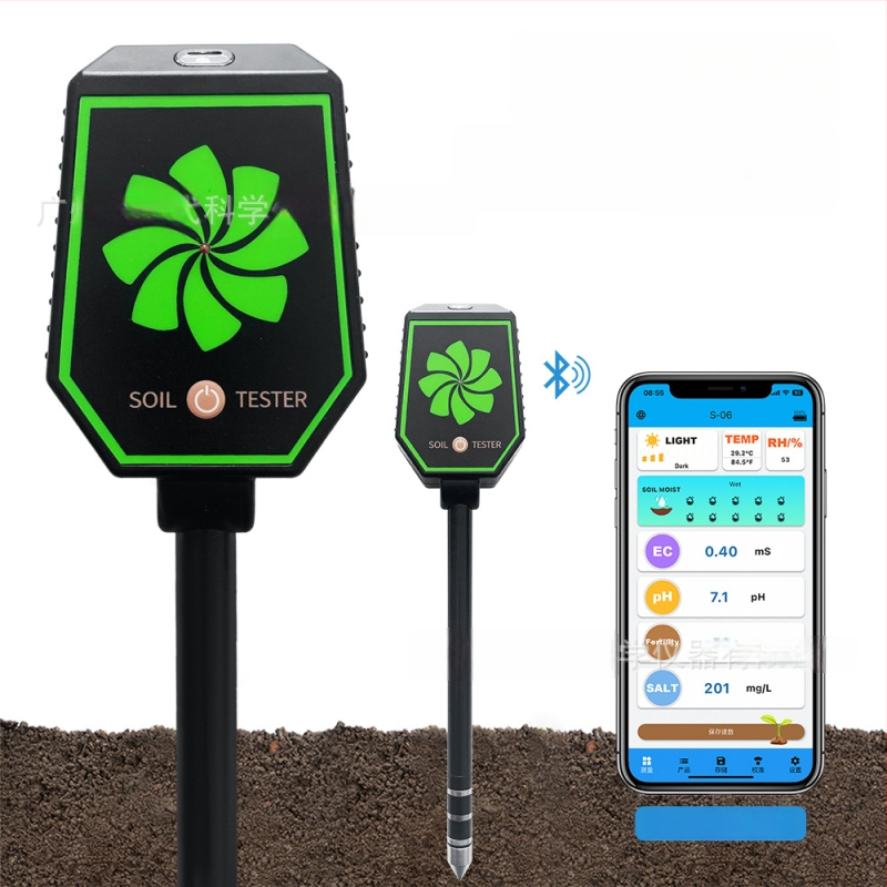 Bluetooth tester tla — osam u jednom: pH, plodnost tla, svjetlo, temperatura i vlaga