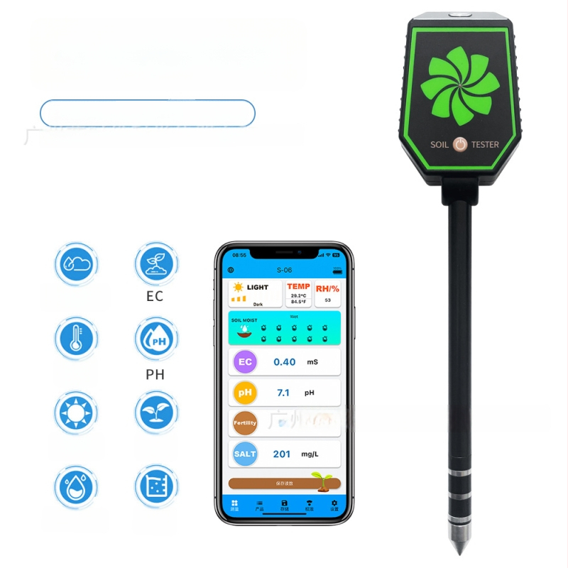 Bluetooth tester tla — osam u jednom: pH, plodnost tla, svjetlo, temperatura i vlaga