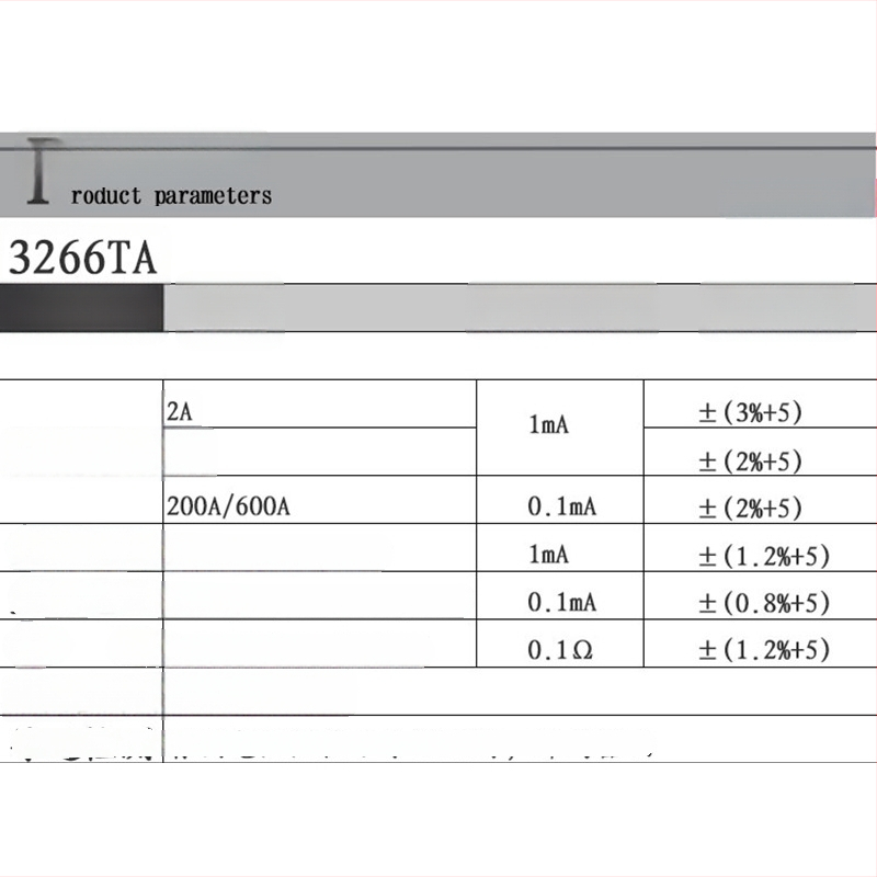 Tianyu TY3266TA ručni kliještni digitalni multimetar