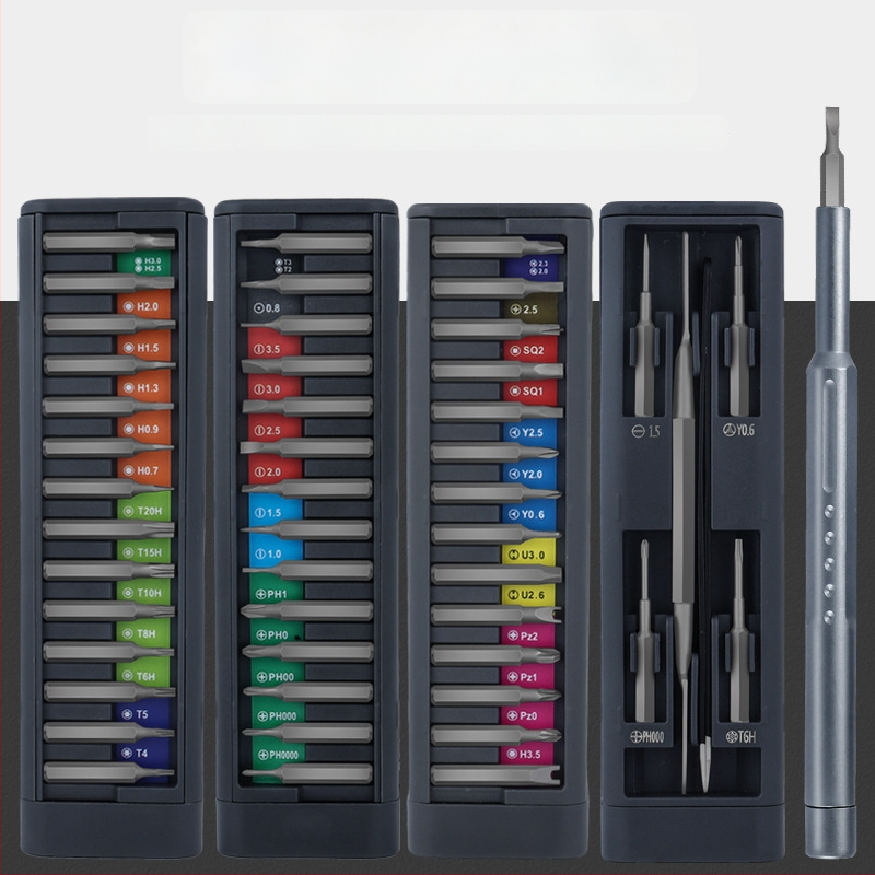 Maibu 49-в-1 прецизен комплект отвертки за мобилни телефони и лаптопи – премахване на прах, разглобяване и ремонт, S2 инструментална стомана