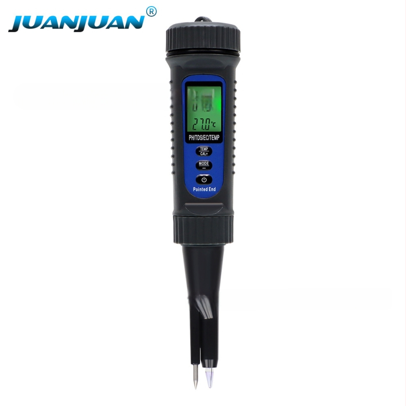 Trickle Ph822 преносим pH/EC/TDS/Temp измервател, четири в едно, цифров дисплей, диапазон pH 0-14