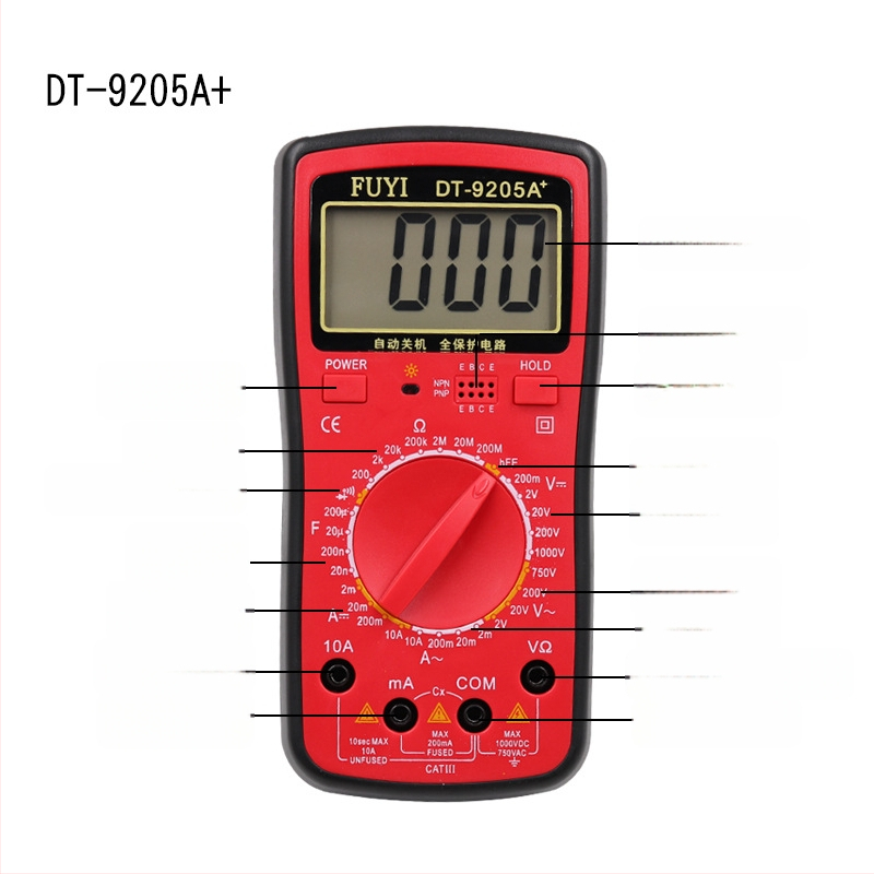 DT9205A+ Visoko precizan digitalni multimetar, ručni