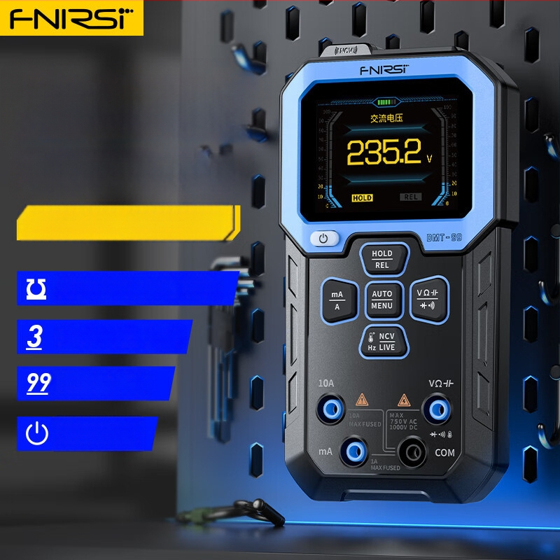FNIRSI-DMT-99 Digitalni multimetar – visoka preciznost, inteligentan, višefunkcionalan, potpuno automatski digitalni zaslon