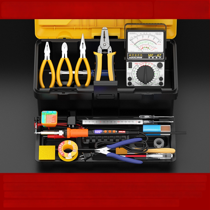 Kit de instruire cu multimetru și fier de lipit, cu afișaj digital, încălzire internă, trusă de scule pentru electrician