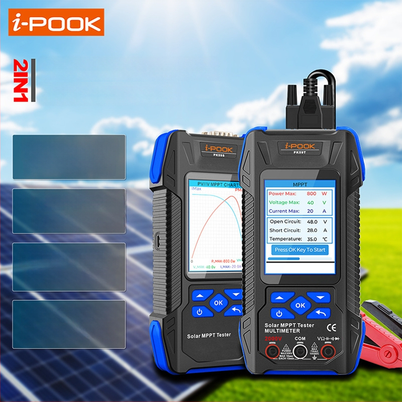 Višefunkcijski mjerni uređaj za solarne ploče, mjerenje napona i struje, krivula snage od 2 kW, digitalni prikaz 2 kV