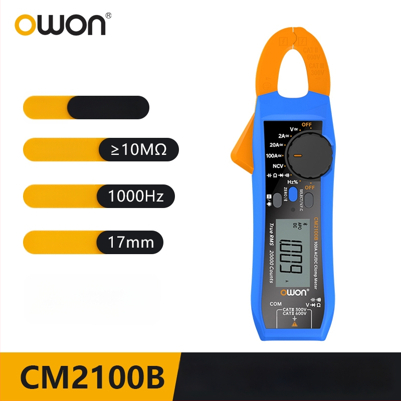 OWON Lillip CM2100 digitalni Bluetooth kliještni multimetar, visoke preciznosti CM2100B
